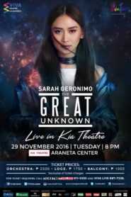 Sarah Geronimo, The Great Unknown: Live In Kia Theatre
